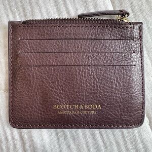 Scotch & Soda Brown Zippered Pouch (like new)